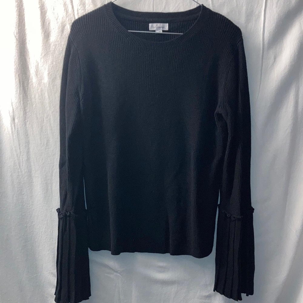 OLIVIA WARREN FLARED SLEEVE SWEATER